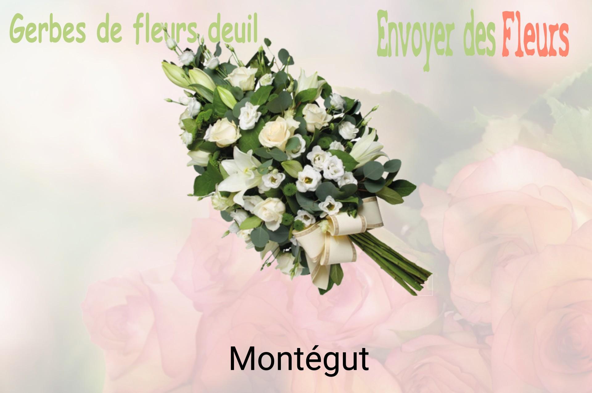 Gerbe de fleurs de deuil livrée à Montégut